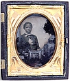 Young Man with a Concertina ambrotype, Ambrotype, American
